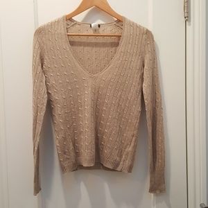 Vintage J Crew Linen Cable Knit Sweater